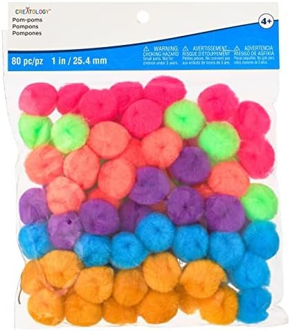 Creatology 1" Bright Mix Pom Poms