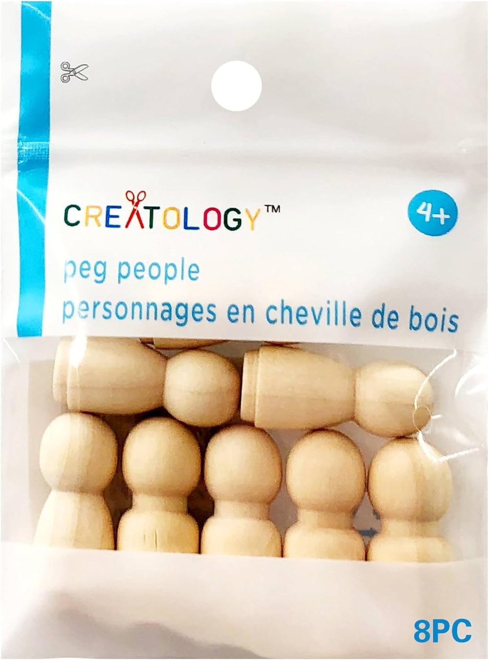 Creatology 12 Packs: 8 ct. (96 Total) 1" Wooden Peg People, view 5
