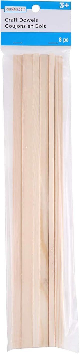 Creatology 12" Wooden Square Dowels, view 4