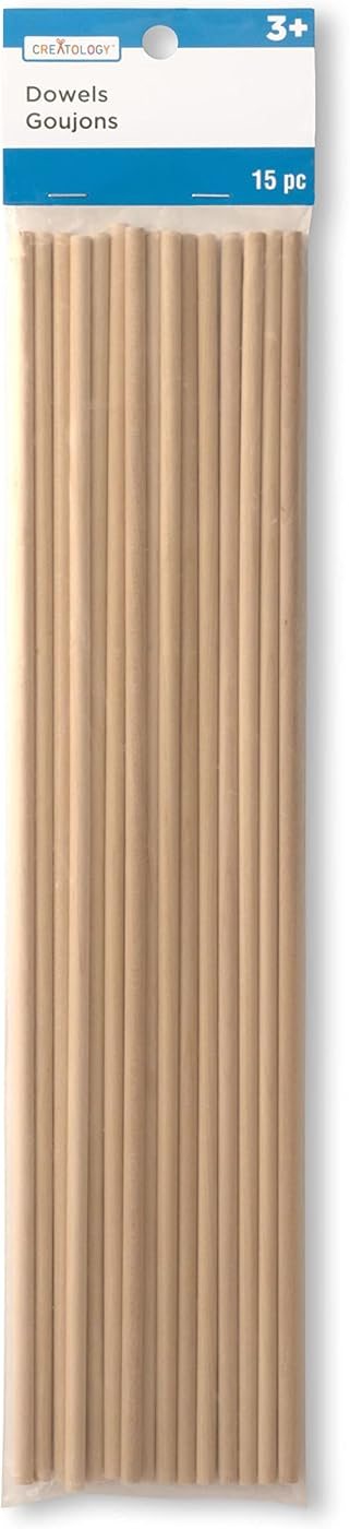 Creatology 3/16" x 12" Wood Dowels, view 3