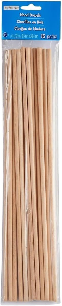 Creatology 3/16" x 12" Wood Dowels, view 5