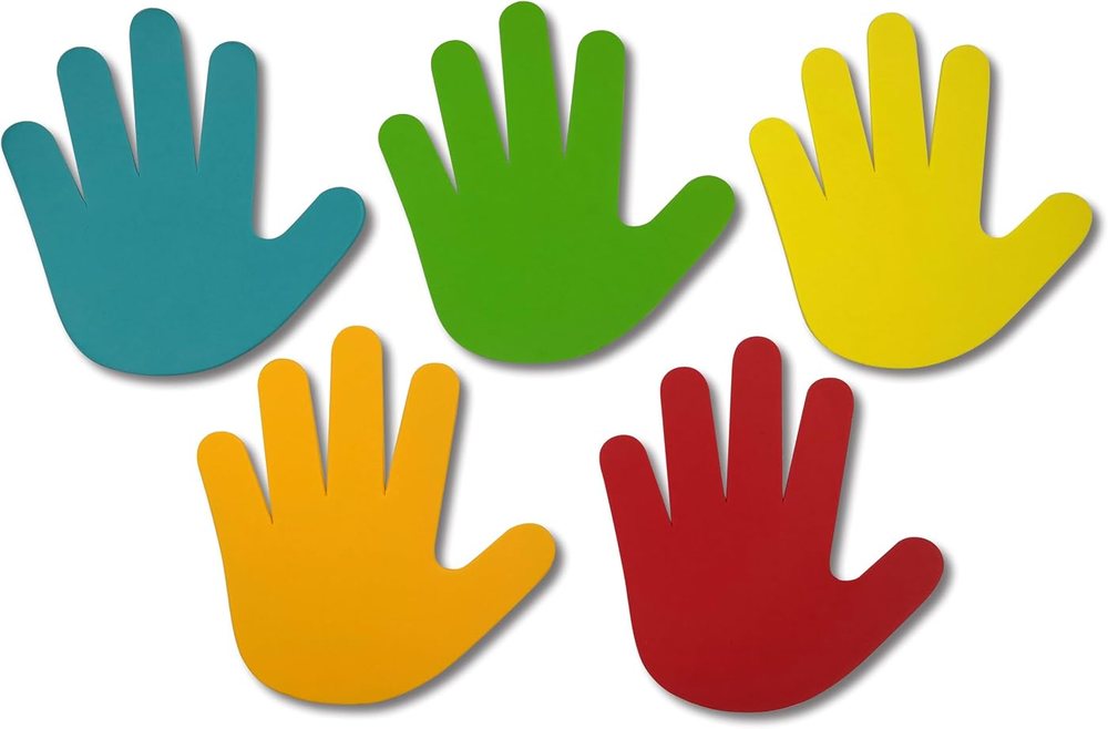 Creatology 6.5" Primary Hand Foam Shapes, view 2