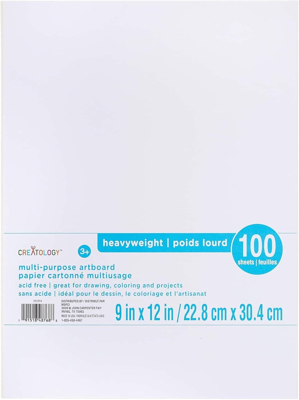 Creatology 9" x 12" Artboard, view 2