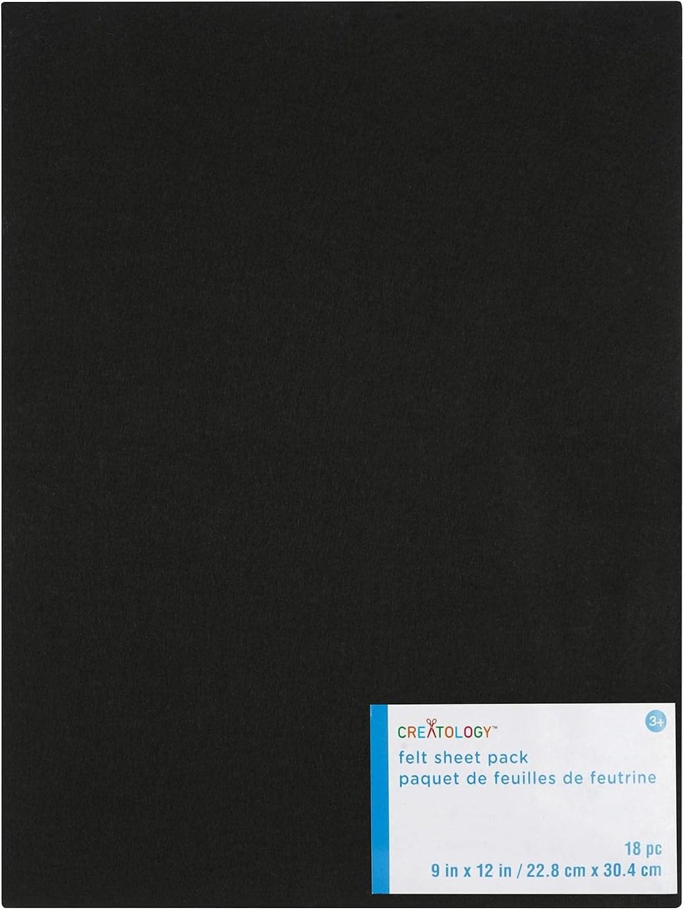 Creatology 9" x 12" Black Felt Sheets, view 2