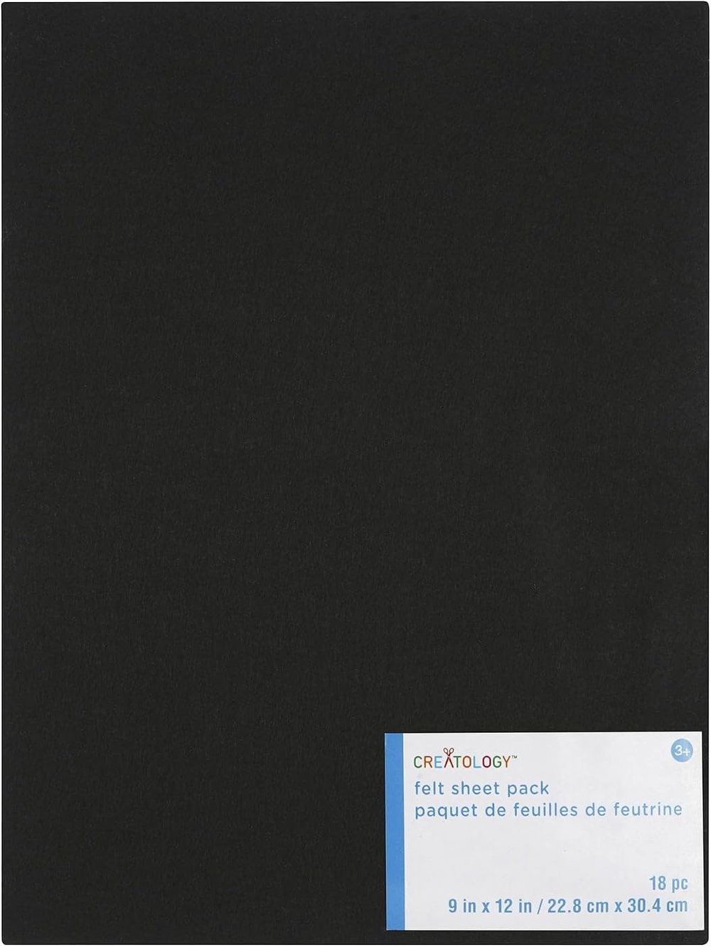 Creatology 9" x 12" Black Felt Sheets, view 4