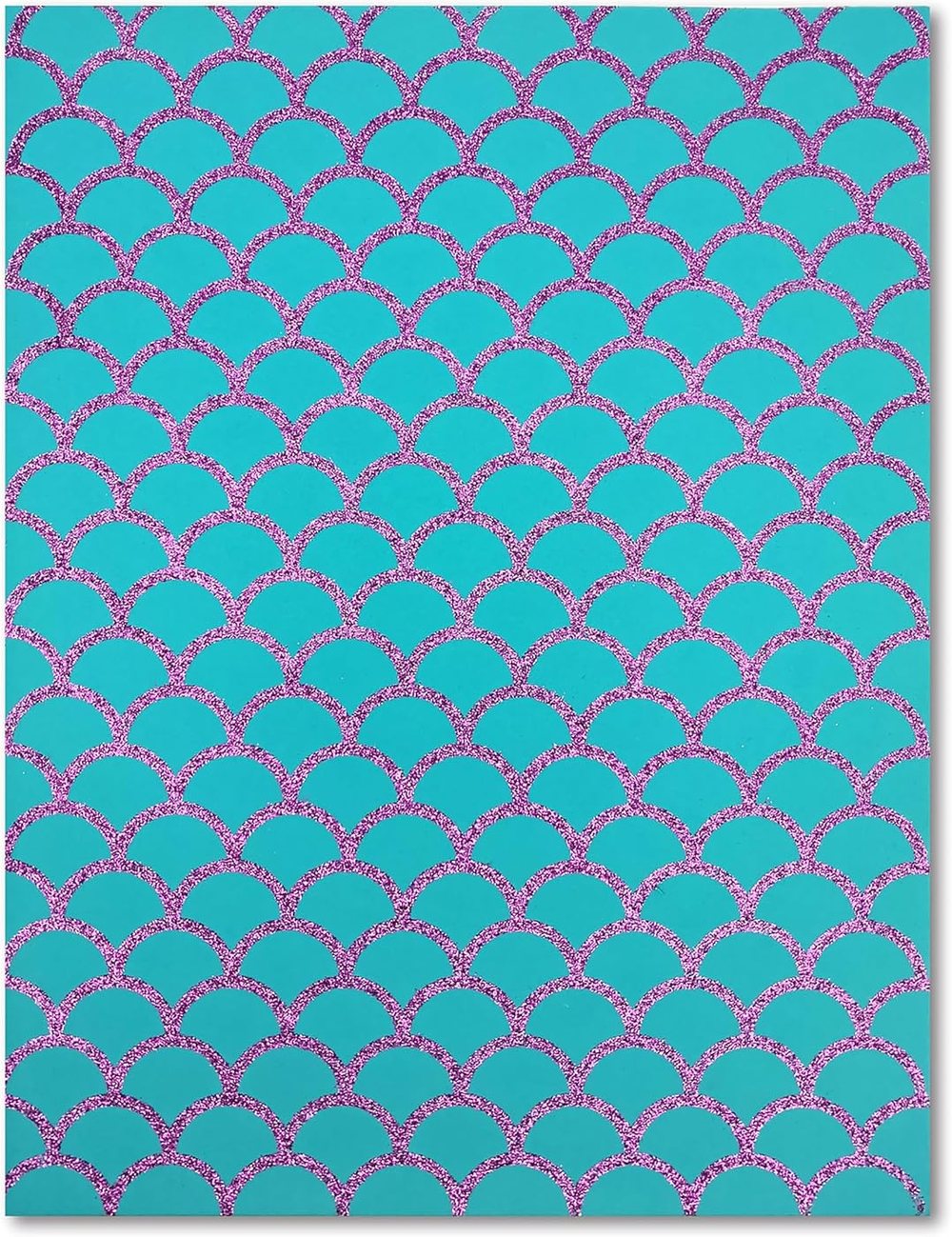 Creatology 9" x 12" Mermaid Scales Foam Sheet, view 2