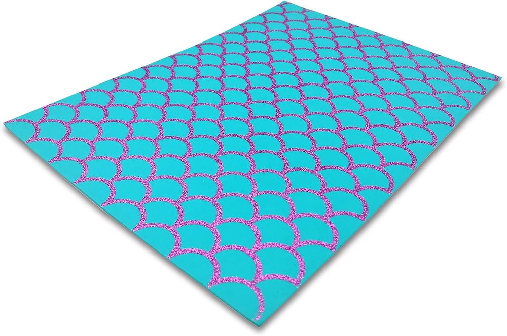 Creatology 9" x 12" Mermaid Scales Foam Sheet, view 3