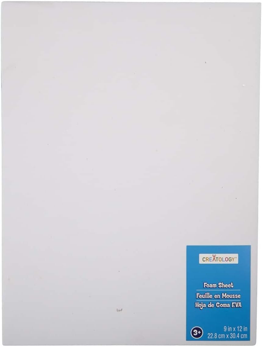 Creatology 20 Pack: 9" x 12" White Thick Foam Sheet, view 2