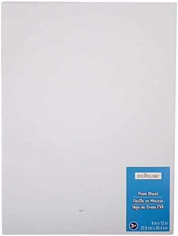 Creatology 20 Pack: 9" x 12" White Thick Foam Sheet