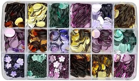 Creatology Assorted Shapes Craft Sequins, Bulk PVC Resin Embellishments, Assorted Colors, 15.87 oz, 1-Pack