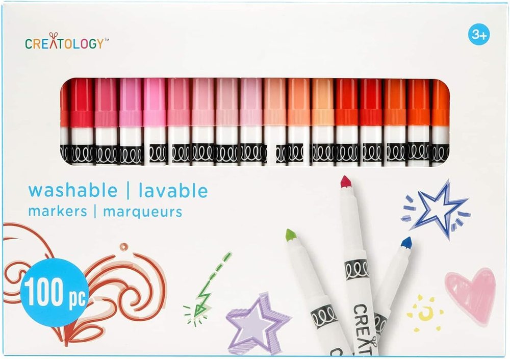Creatology 100 Count Color Round Tip Washable Marker Set, view 5