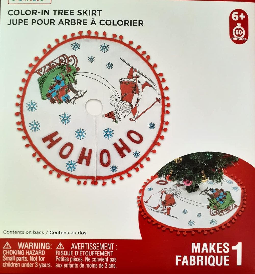 Creatology MINI Color in Christmas Tree Skirt, view 2