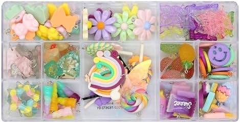 Creatology Mixed Craft Charms, Assorted Flowers Unicorns and Smiley Faces, Multicolor, 115 Pieces, 1-Pack