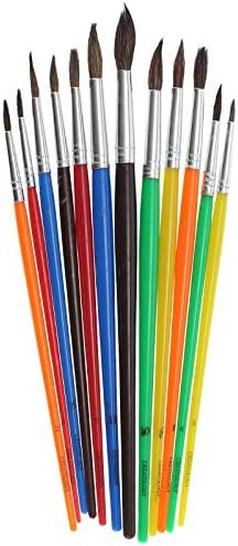 Creatology Natural Bristle Paintbrushes, 12 Count