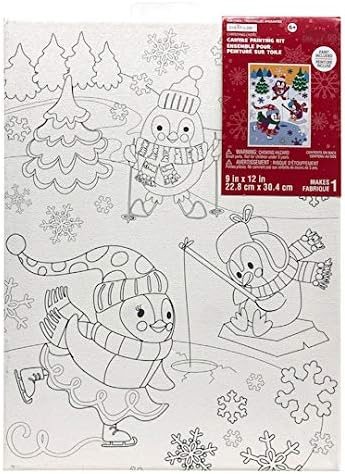 Creatology Penguins Canvas Painting Kit