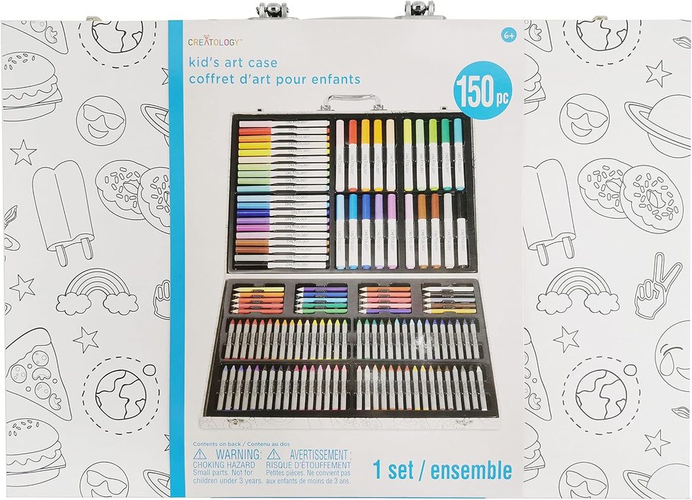 Creatology 150 Piece Kid's Art Case, view 2