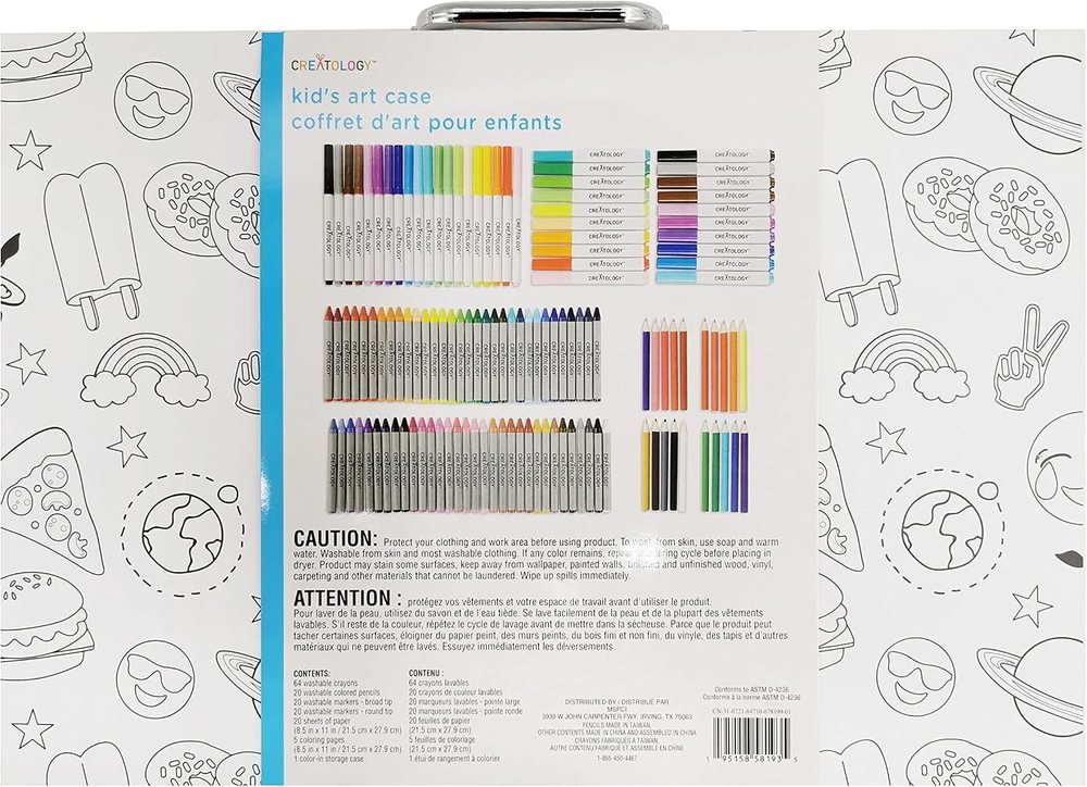 Creatology 150 Piece Kid's Art Case, view 6
