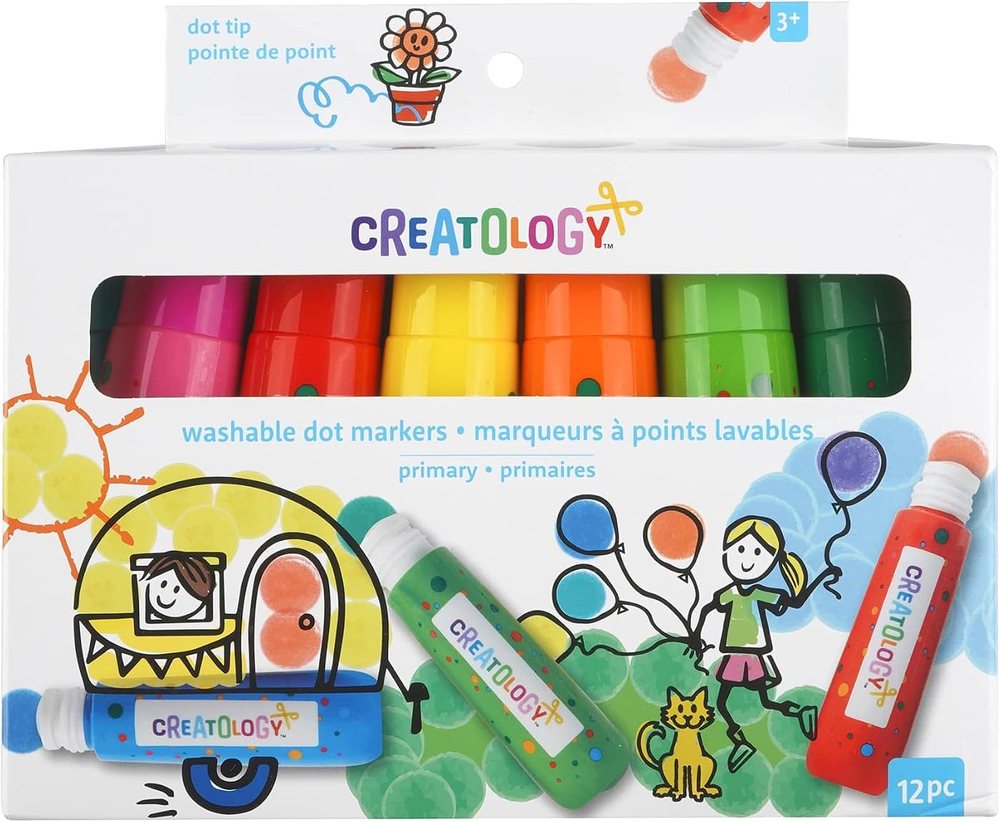 Creatology 12 Count (96 total) Rainbow Washable Dot Markers, view 4