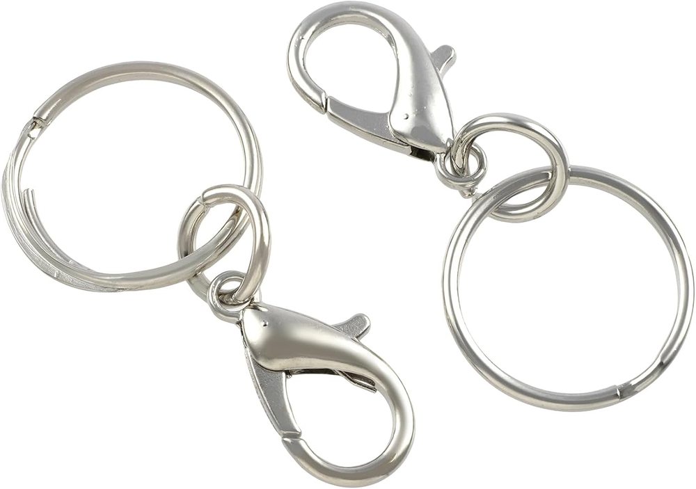 Creatology Rhodium Lobster Claw Key Rings, view 5