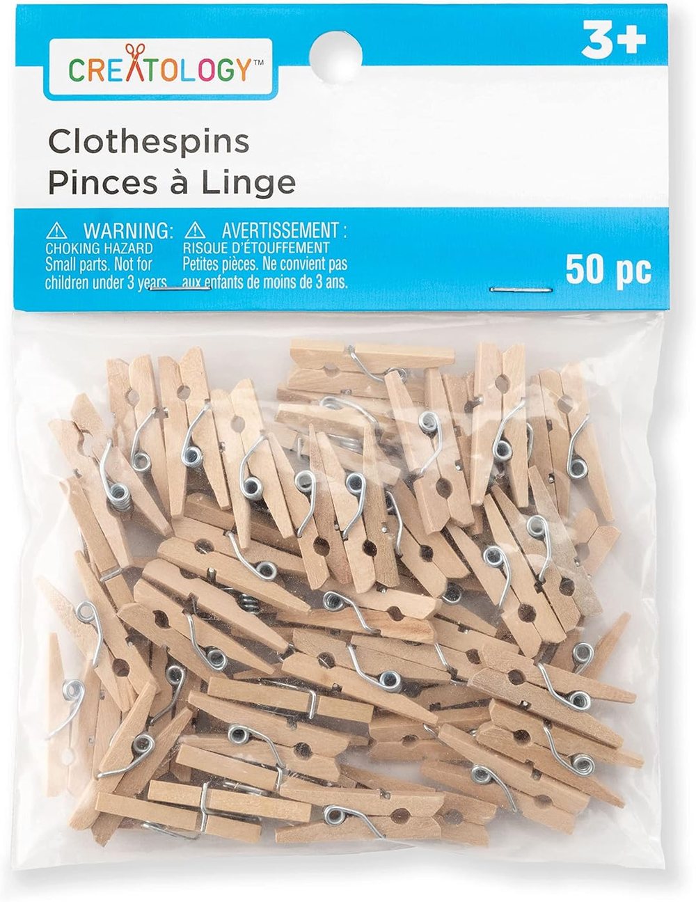 Creatology Tiny Wood Clothespins, view 4