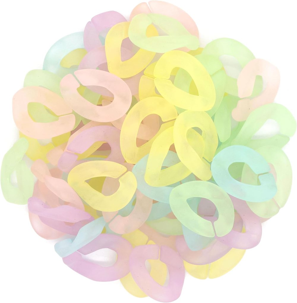 Creatology Wavy Frosted Plastic Chain Links, view 2