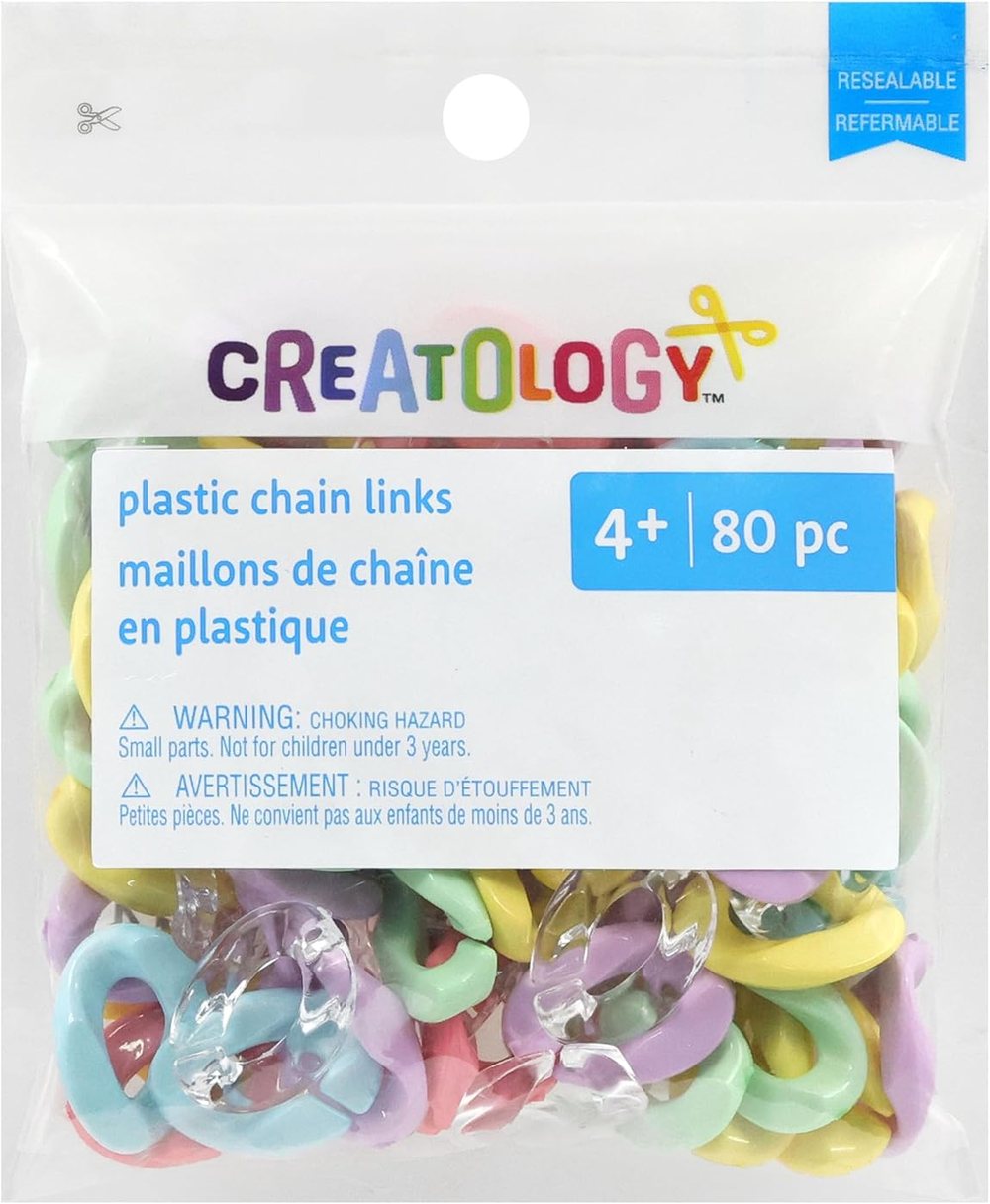 Creatology Wavy Pastel Plastic Chain Links, view 4