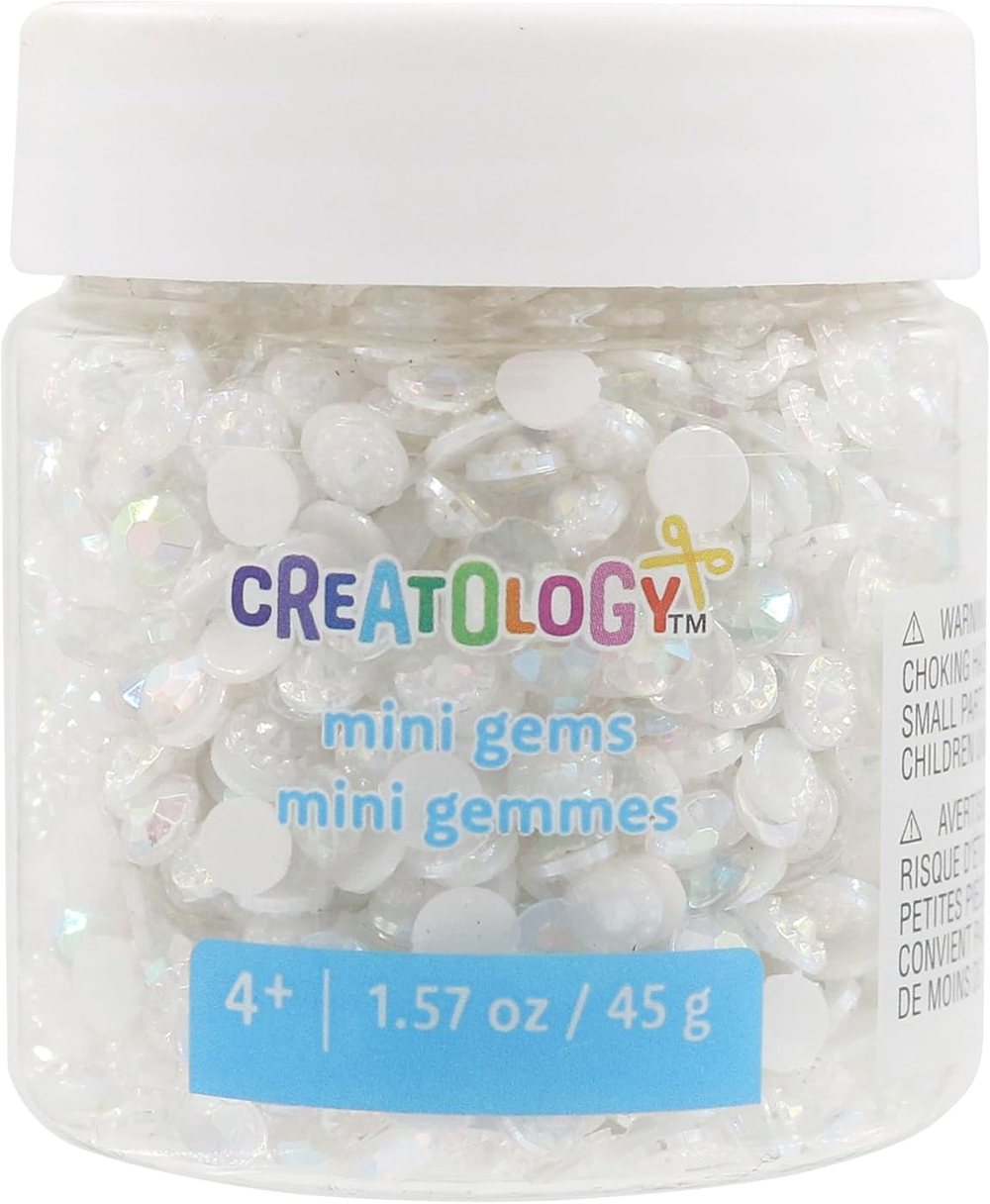 Creatology White Crystal Diamond Mini Gems, view 4